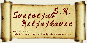 Svetoljub Miljojković vizit kartica
